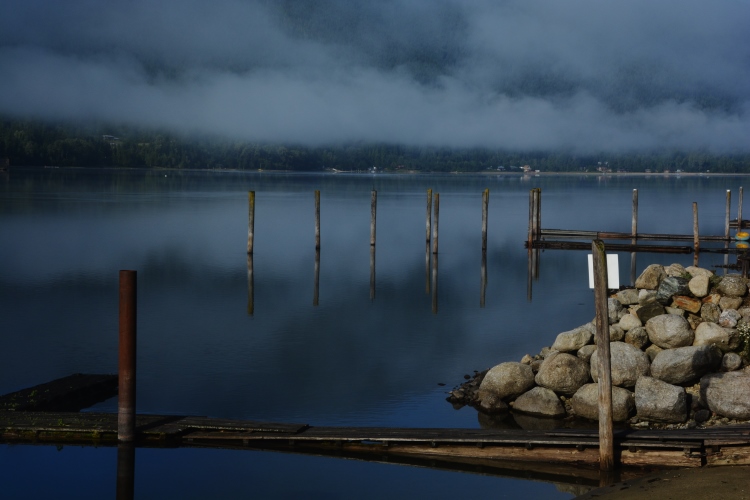 fog over mountains